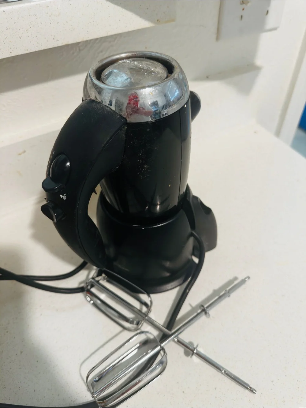 Sunbeam Black Electric Hand Mixer with Two Beaters